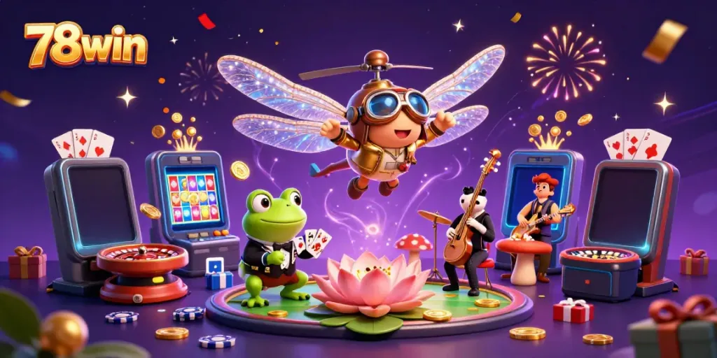 Engage with exciting slots and casino games at 78win, featuring vibrant gameplay and thrilling moments.