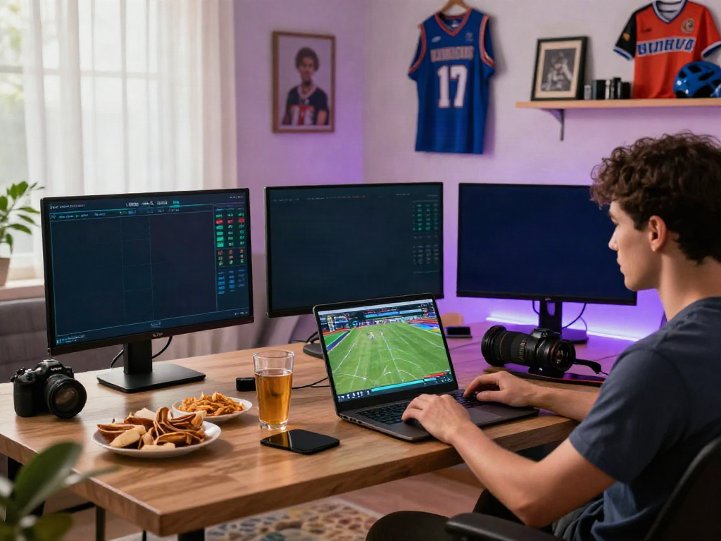 Engaging gaming experience at https://five88.boats/ with vibrant sports betting setup.