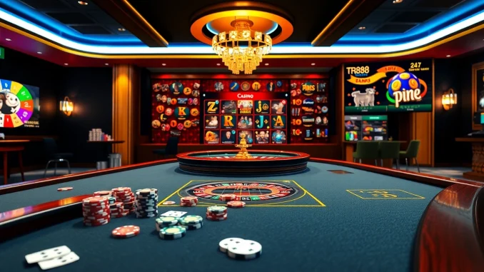 Experience thrilling gaming action at https://tr88.forum/ with vibrant casino visuals and engaging elements.