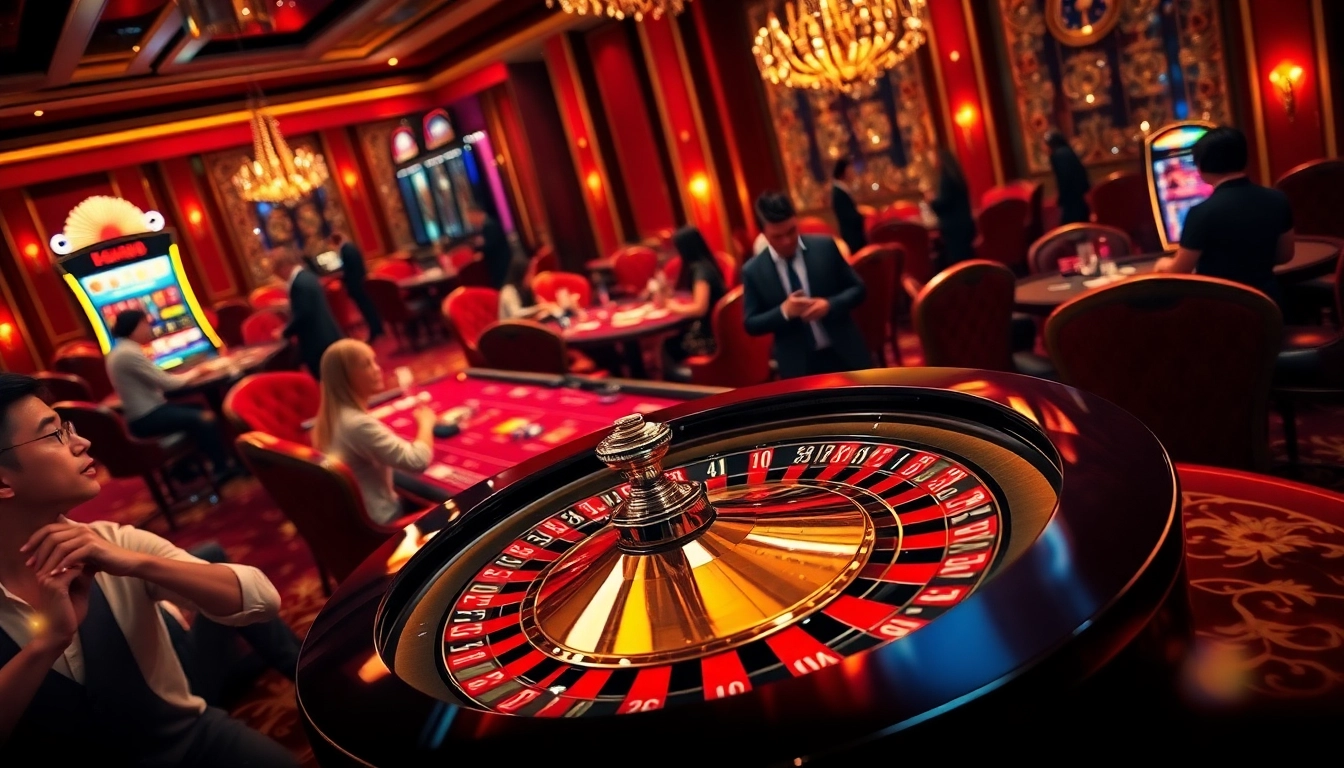 Experience the thrill of betting with Debet88 at a luxurious casino table filled with excitement.