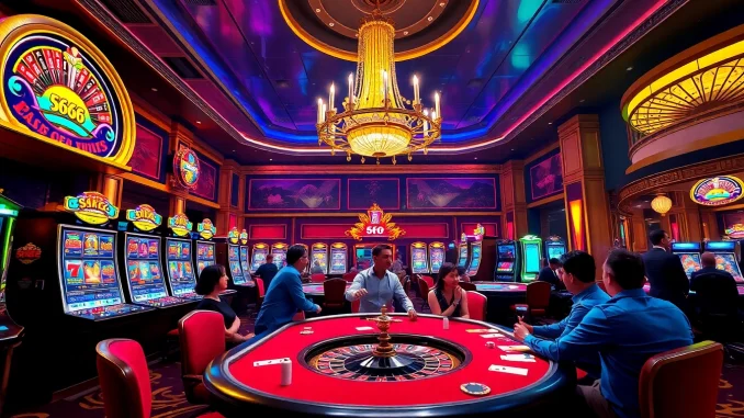 Experience the thrill of gaming at the s666 casino with vibrant tables and exciting players.