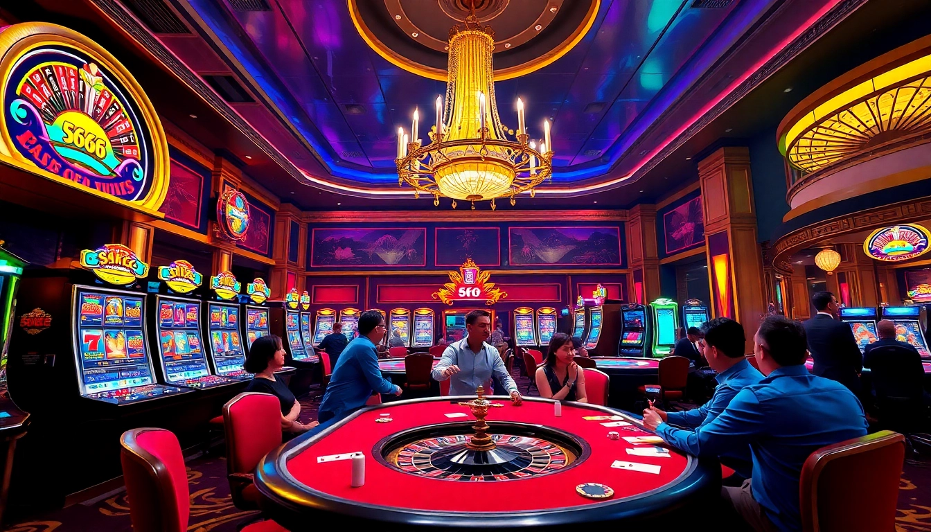 Experience the thrill of gaming at the s666 casino with vibrant tables and exciting players.