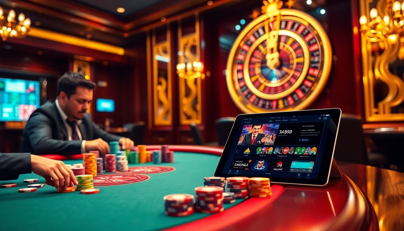 Engaging scene at Nhà Cái RR88's casino showcasing poker action and online gambling excitement.