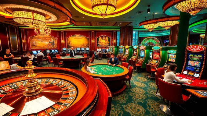 Engaged players enjoying a thrilling game experience at 8day.cn.com casino tables filled with excitement and luxury.