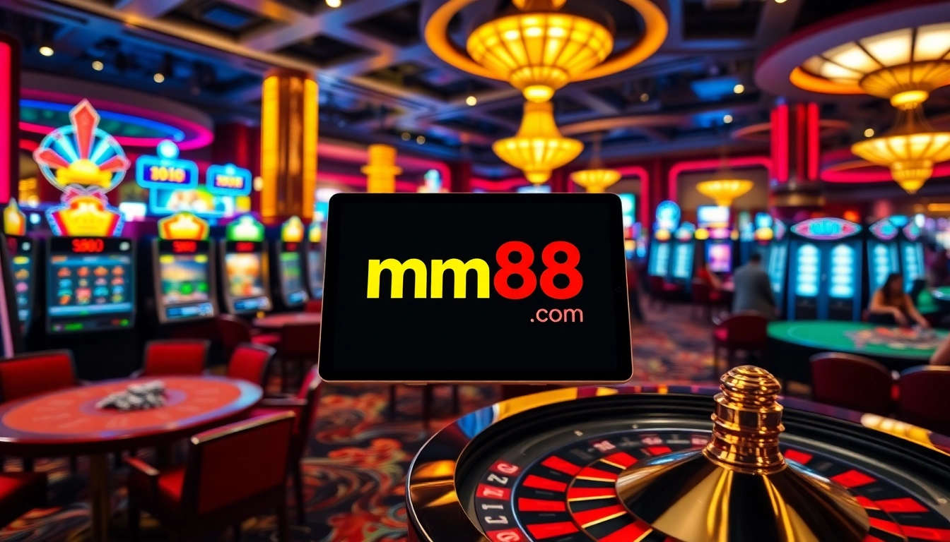 Experience the excitement of online gambling at mm88 com with vibrant tables and slots.