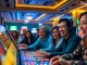 Exciting online gaming scene at winvn88.live featuring diverse players in a modern casino setting.