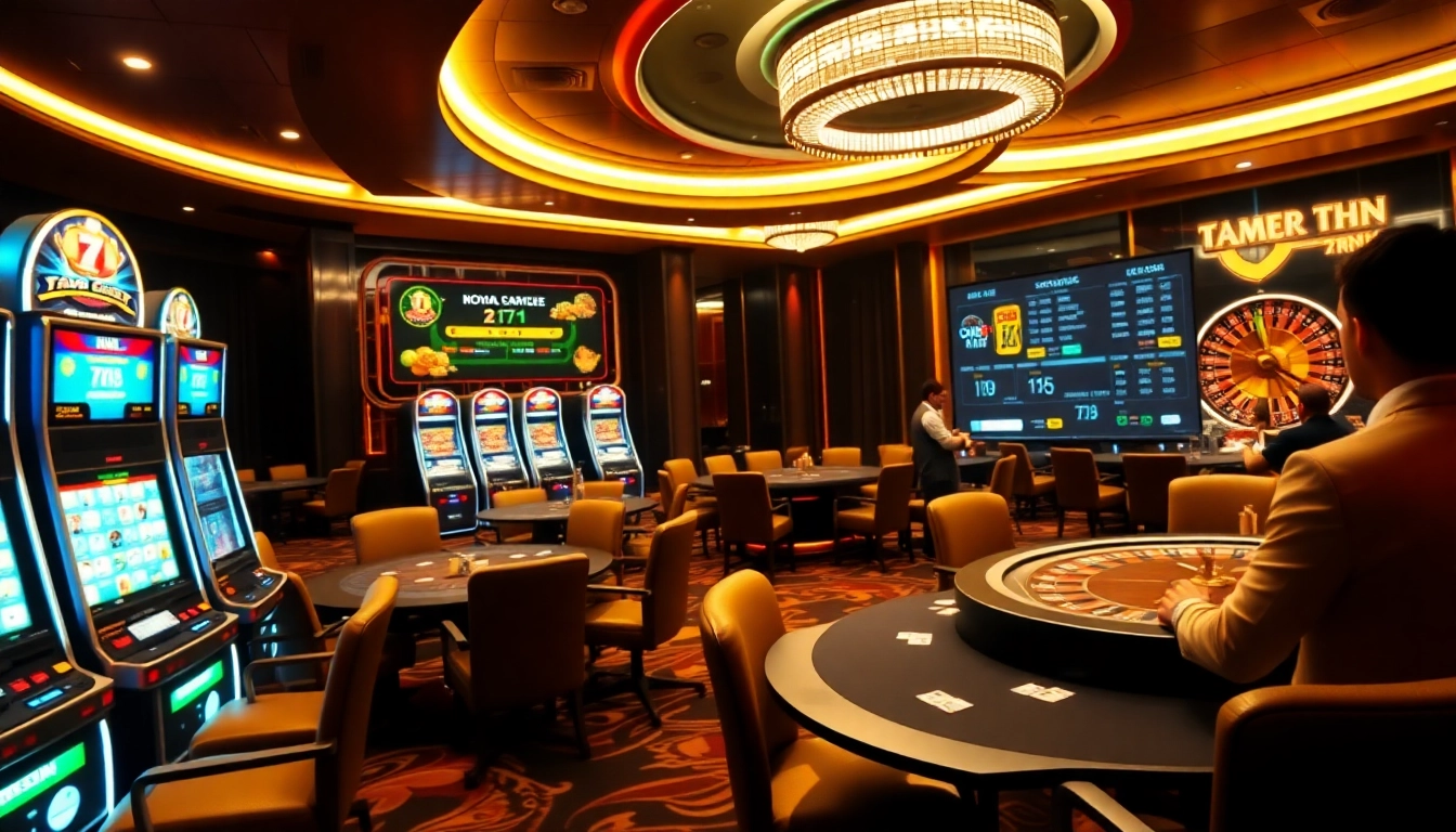 Experience the excitement of live betting and scores at 7m cn in a luxurious casino scene.