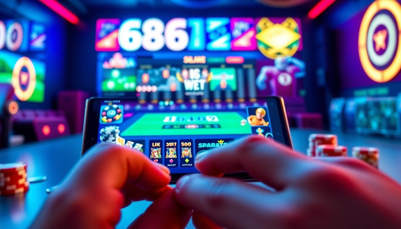 Interactive gaming interface at bk860s.com showcasing sports and casino excitement.