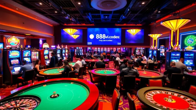 The thrill of winning big at 888vi.codes with exciting casino games in a luxurious setting.