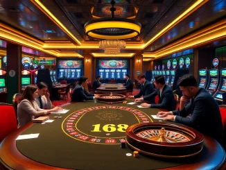 Experience the excitement of F168 nhà cái in a vibrant casino scene.