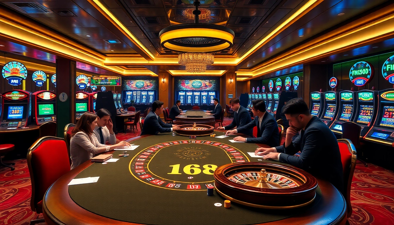 Experience the excitement of F168 nhà cái in a vibrant casino scene.