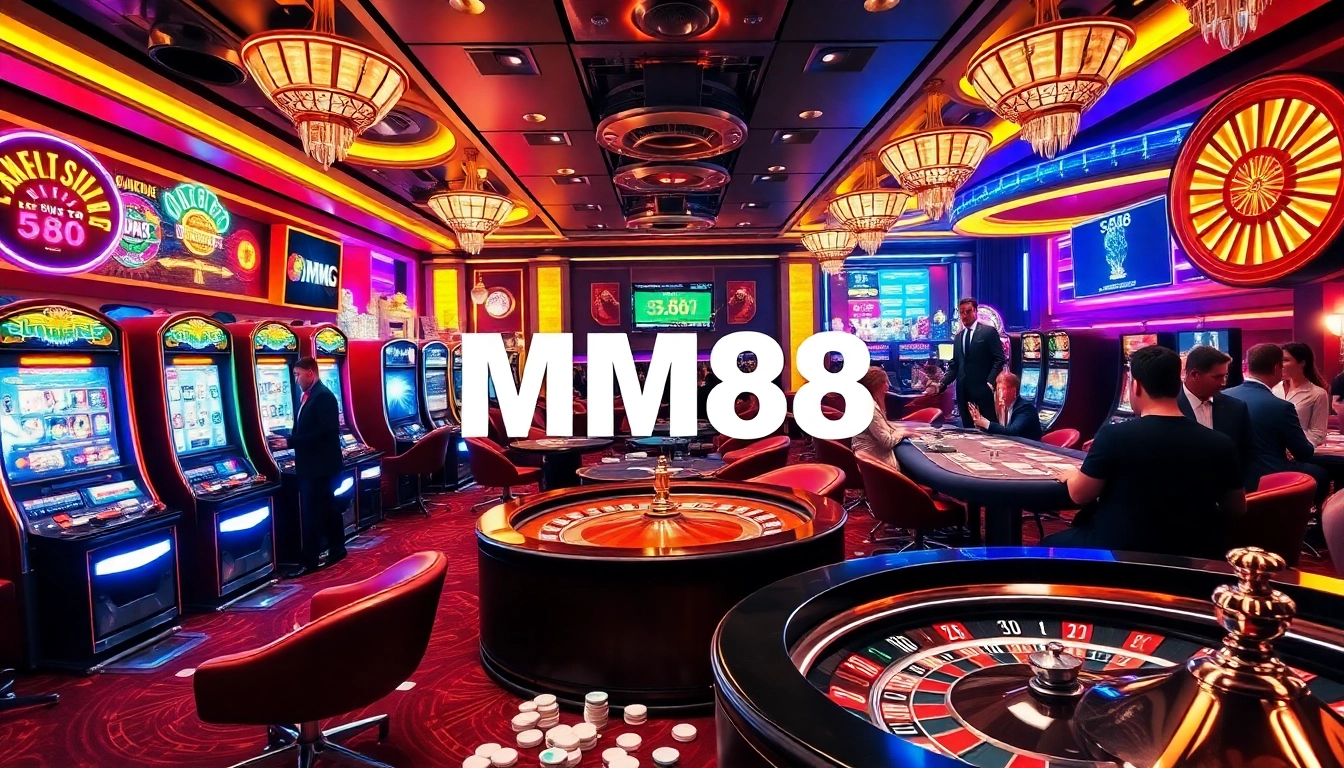 Engage in thrilling gambling at MM88's exciting casino, featuring vibrant tables, slots, and more.