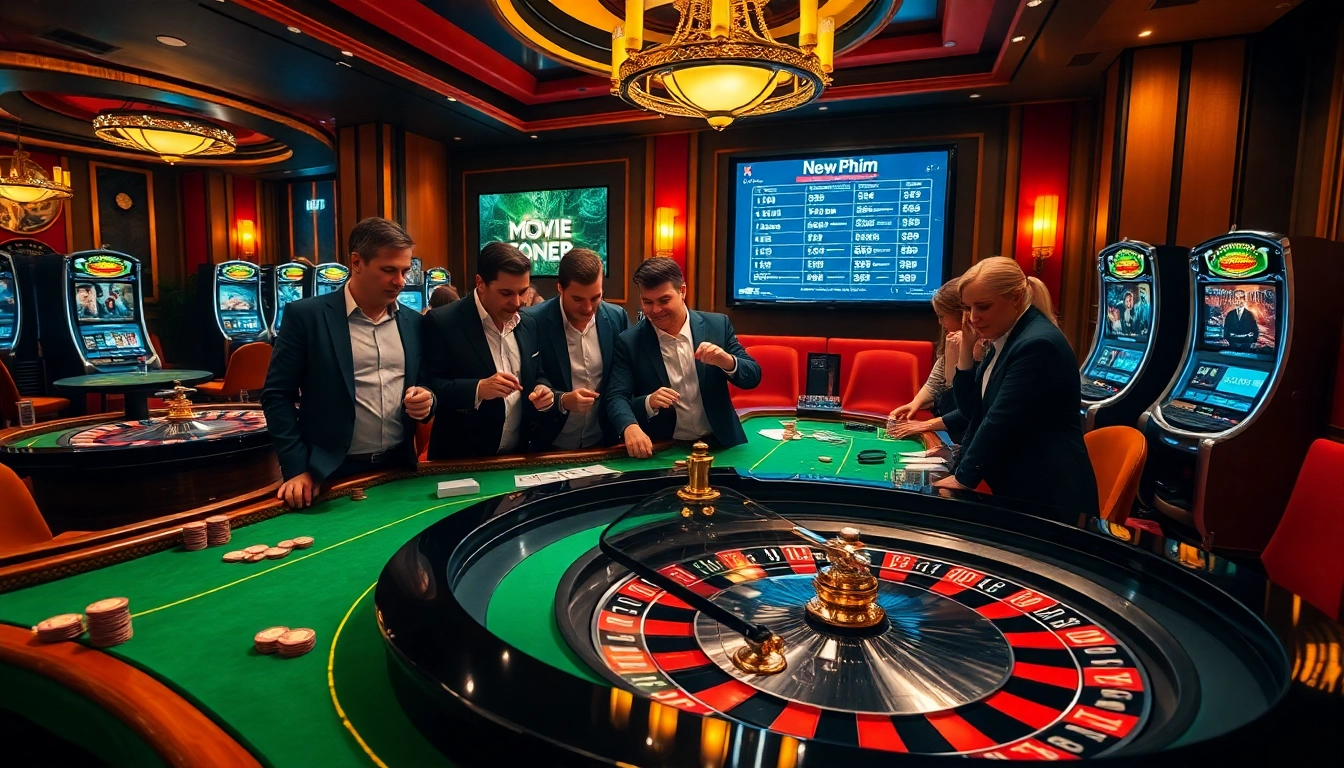 Experience the thrilling excitement of newphim gambling with strategic casino play at immersive tables.