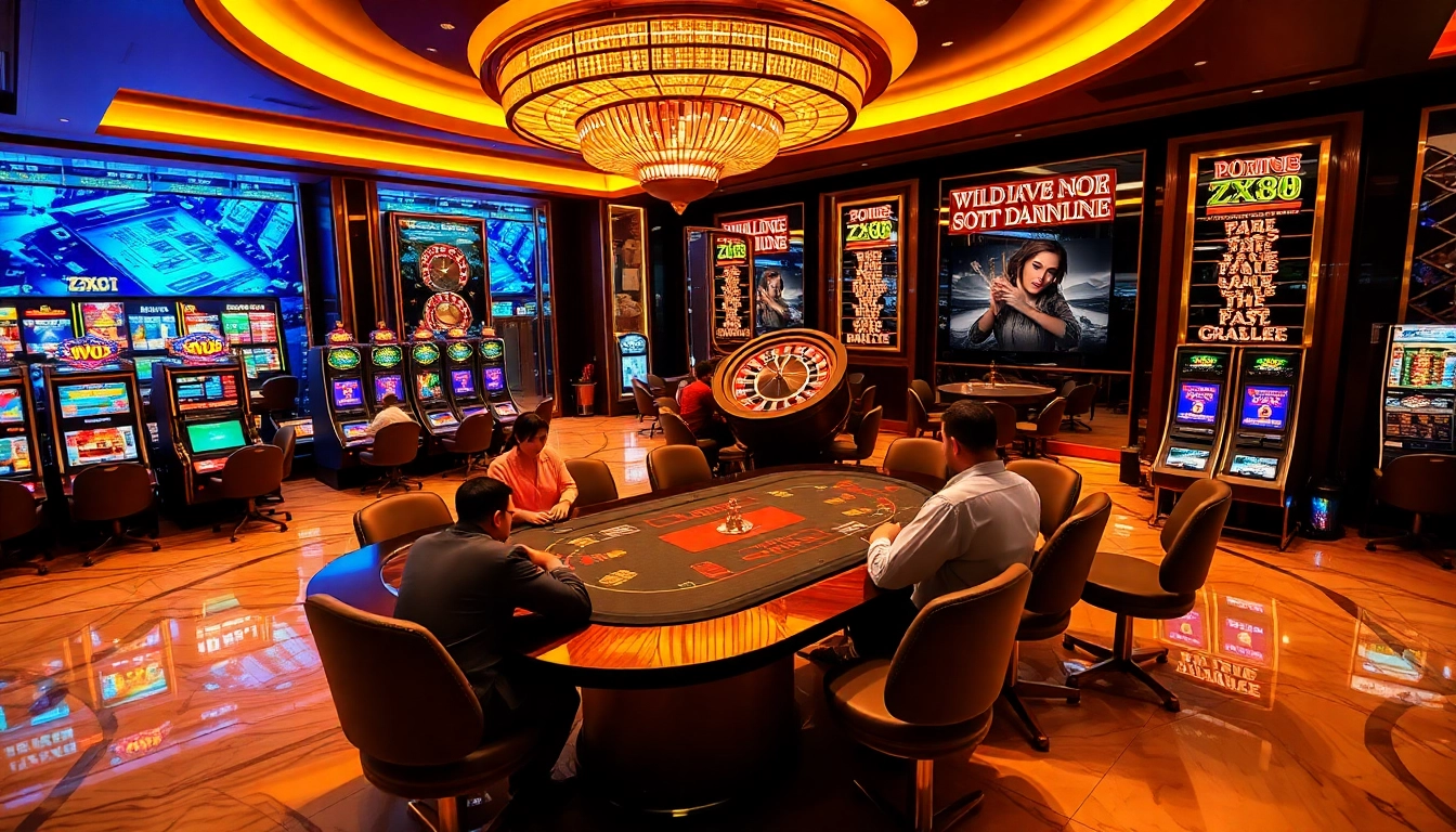 Experience thrilling gameplay at ZX88 casino with exciting table games and vibrant slot machines.