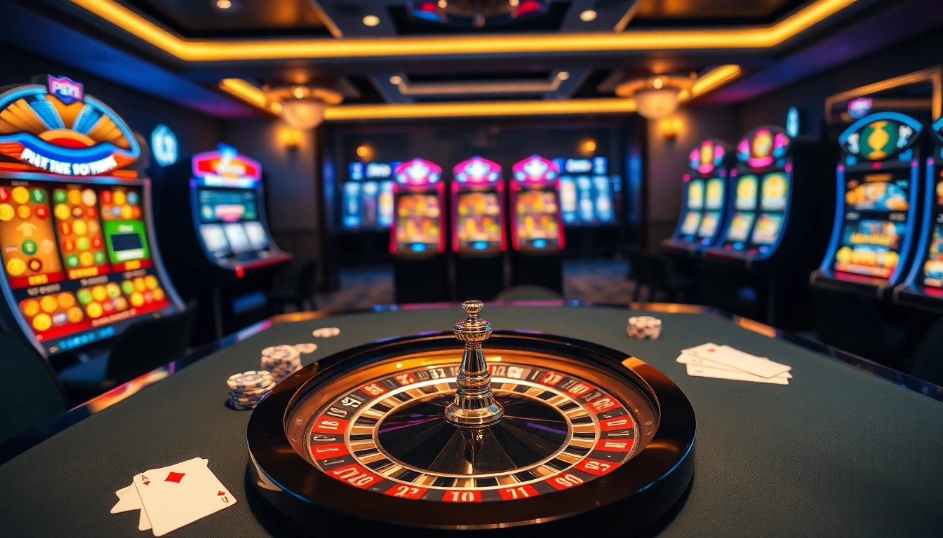 Engage with PG 88's thrilling casino experience featuring elegant tables and vibrant gaming atmosphere.