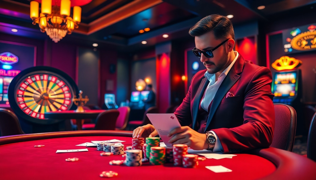 Experience the excitement of casino gaming at 79king with lively poker tables and vibrant slot machines.