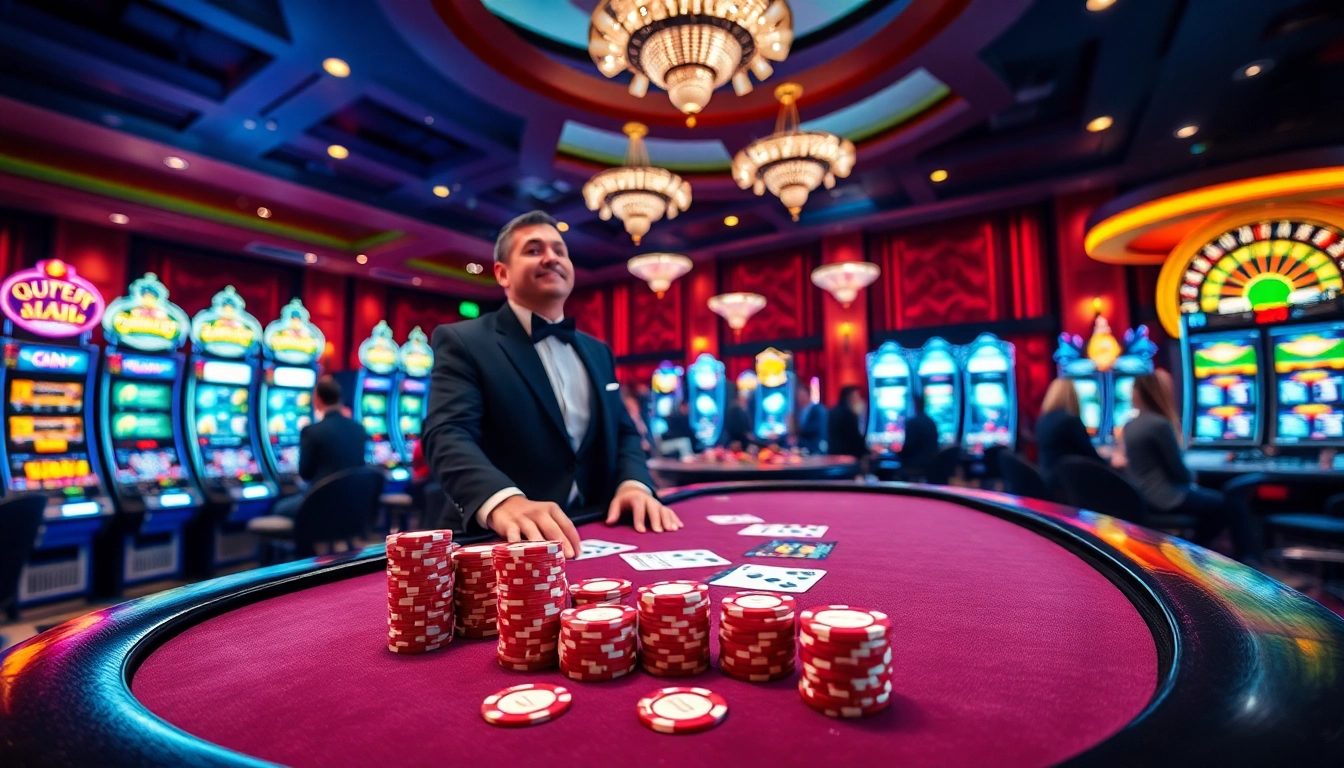 hubet players enjoying high-stakes poker at an elegant casino table