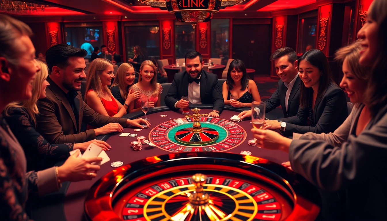 Experience the thrill of G28 LINK at an upscale casino table filled with vibrant poker chips and cards.