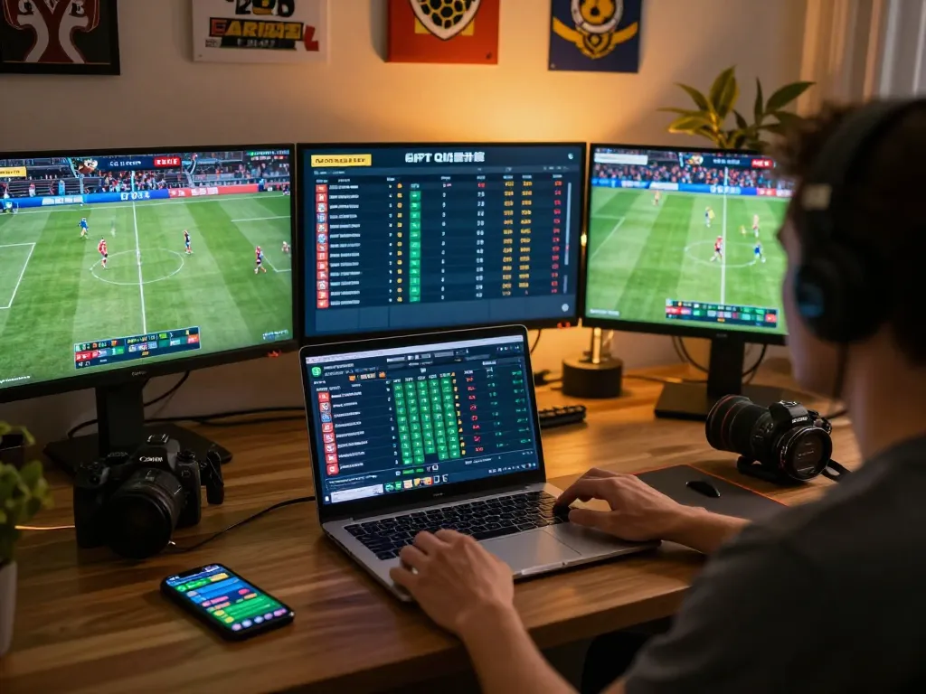 Person actively engaging with keobongda betting app while tracking live sports odds