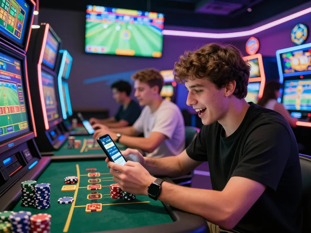 Dynamic online gaming scene showcasing players enjoying 789bet's diverse gambling options and vibrant atmosphere.