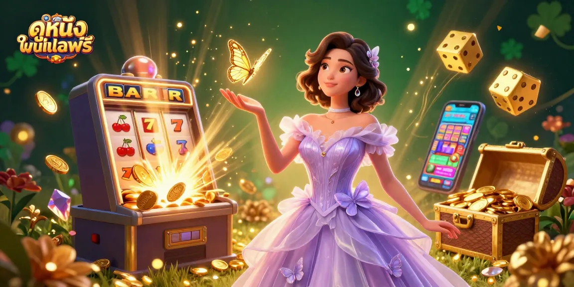 Play ดูหนังออนไลน์ฟรี with stunning visuals and vibrant casino elements capturing your attention.