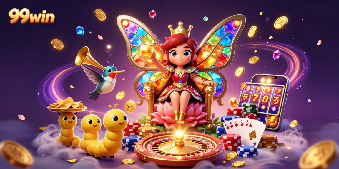 Experience the thrill of 99win as vibrant casino characters bring games to life.