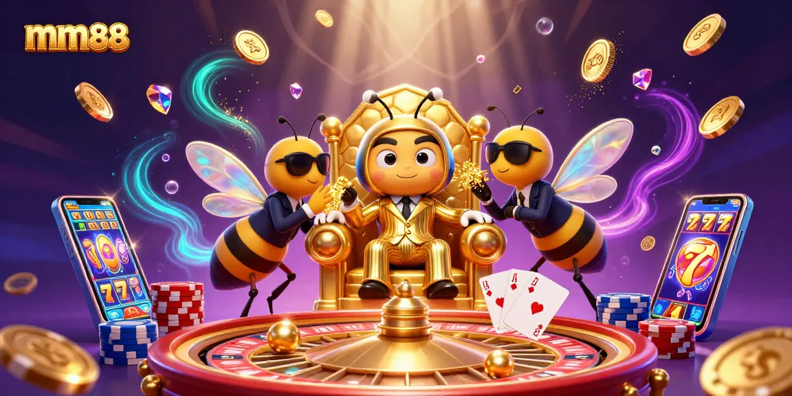 Experience the thrilling mm88 gaming atmosphere with dynamic casino elements and characters.