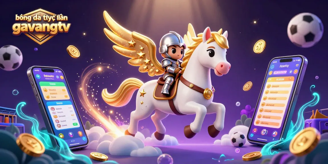 bóng đá trực tuyến gavangtv showcases an immersive sports betting scene with vibrant visuals and action-packed elements.