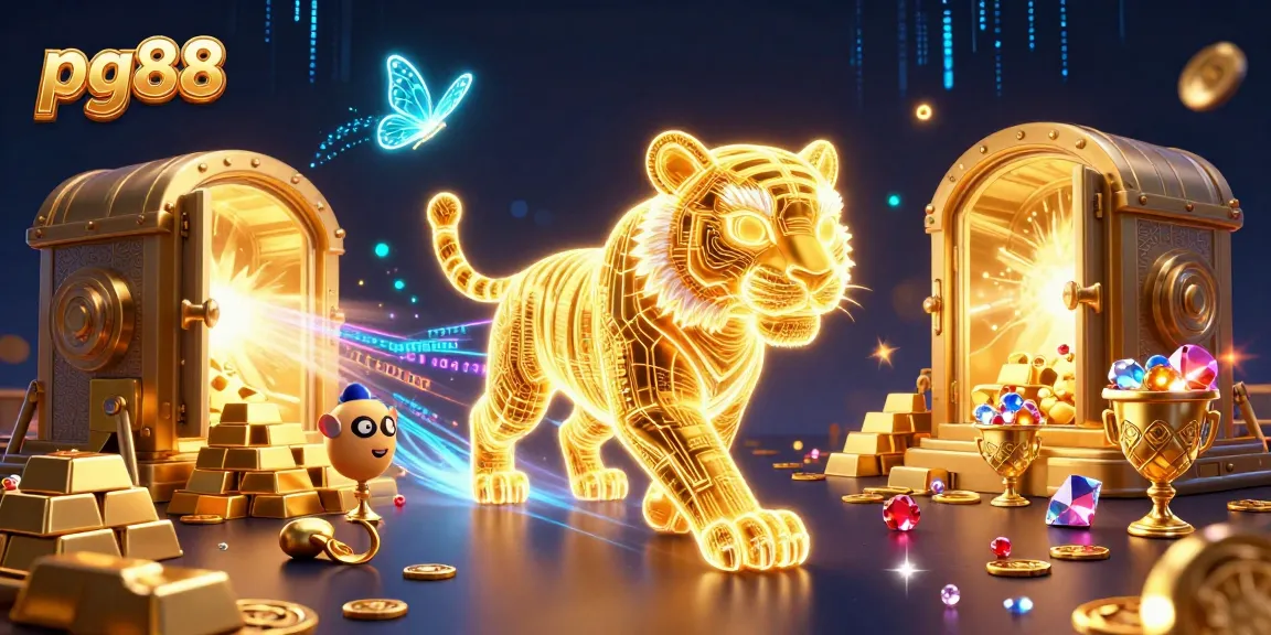 Experience thrilling gameplay at pg88 with vibrant 3D elements showcasing a digital casino world.