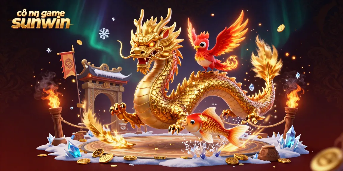 Experience thrilling wins with cổng game sunwin and dynamic casino characters in a vibrant 3D scene.