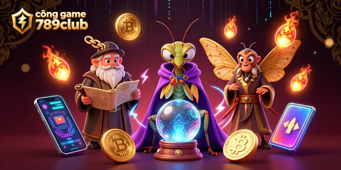 Engage in thrilling adventures with cổng game 789club amidst mystical characters and vibrant crypto elements.